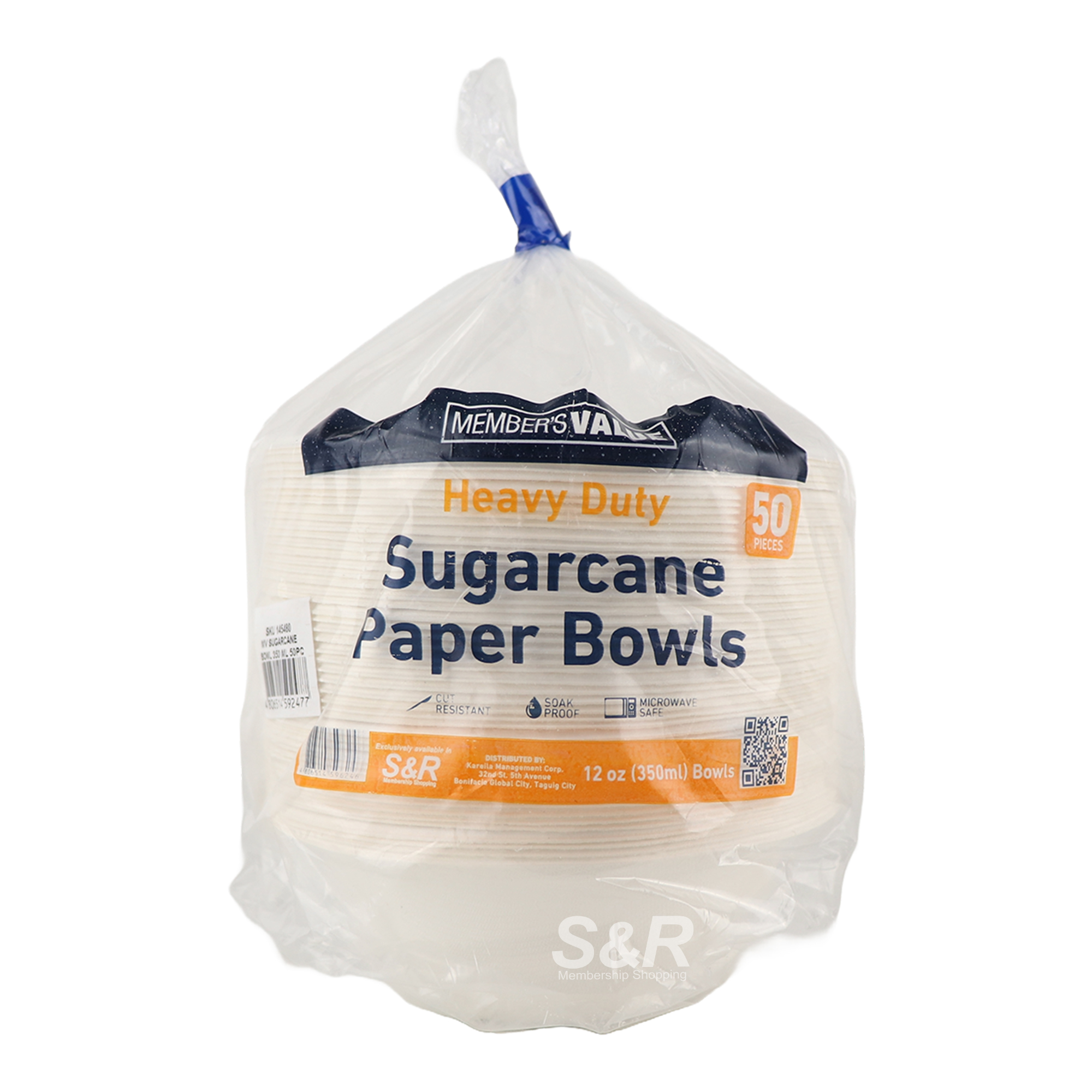 Member's Value Sugarcane Paper Bowls 50x350mL Member's Value Sugarcane Paper Bowls 50x350mL